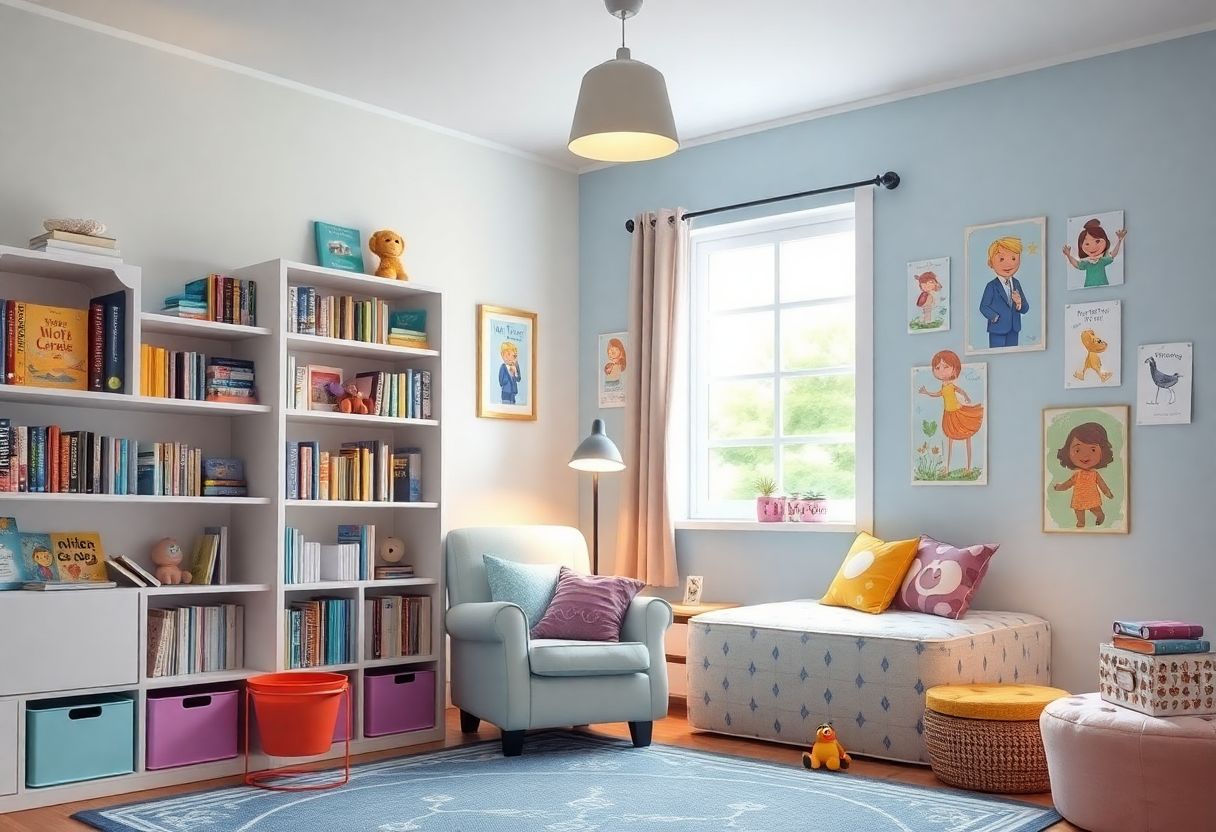 Créer un coin lecture enchanté dans la chambre de votre enfant