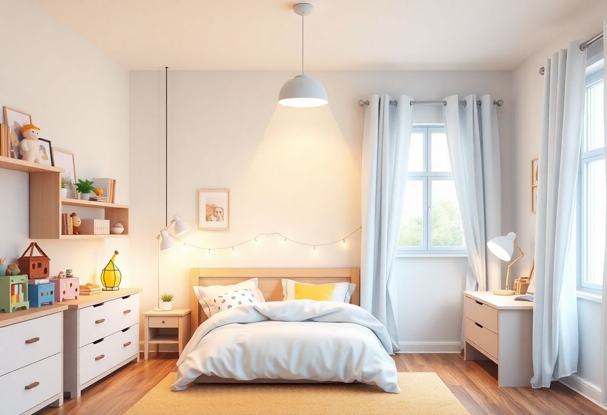 Créer une ambiance lumineuse parfaite dans la chambre d'enfant : conseils et astuces pratiques