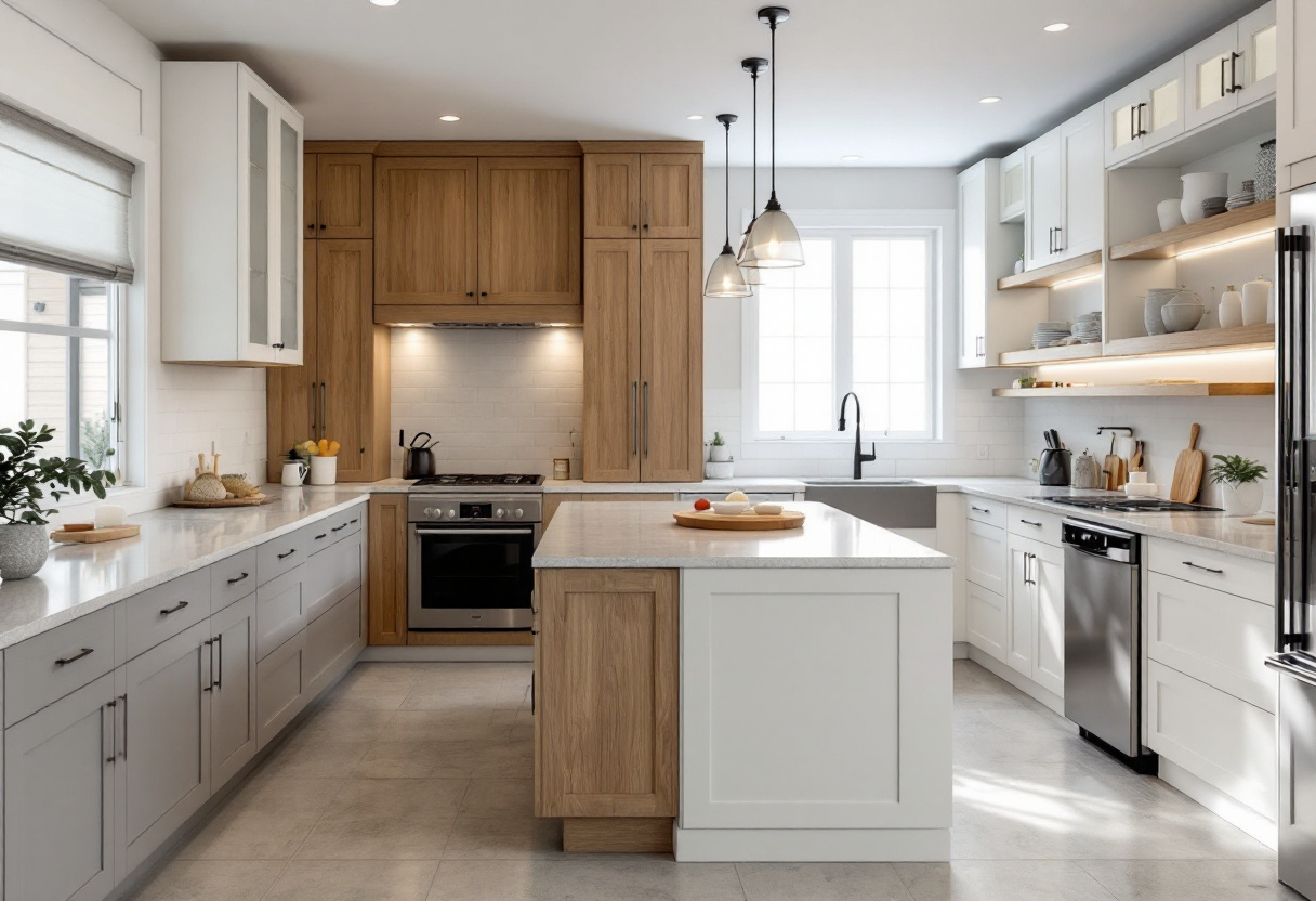 Transformer une cuisine rustique en chêne avec des solutions modernes en 4 étapes