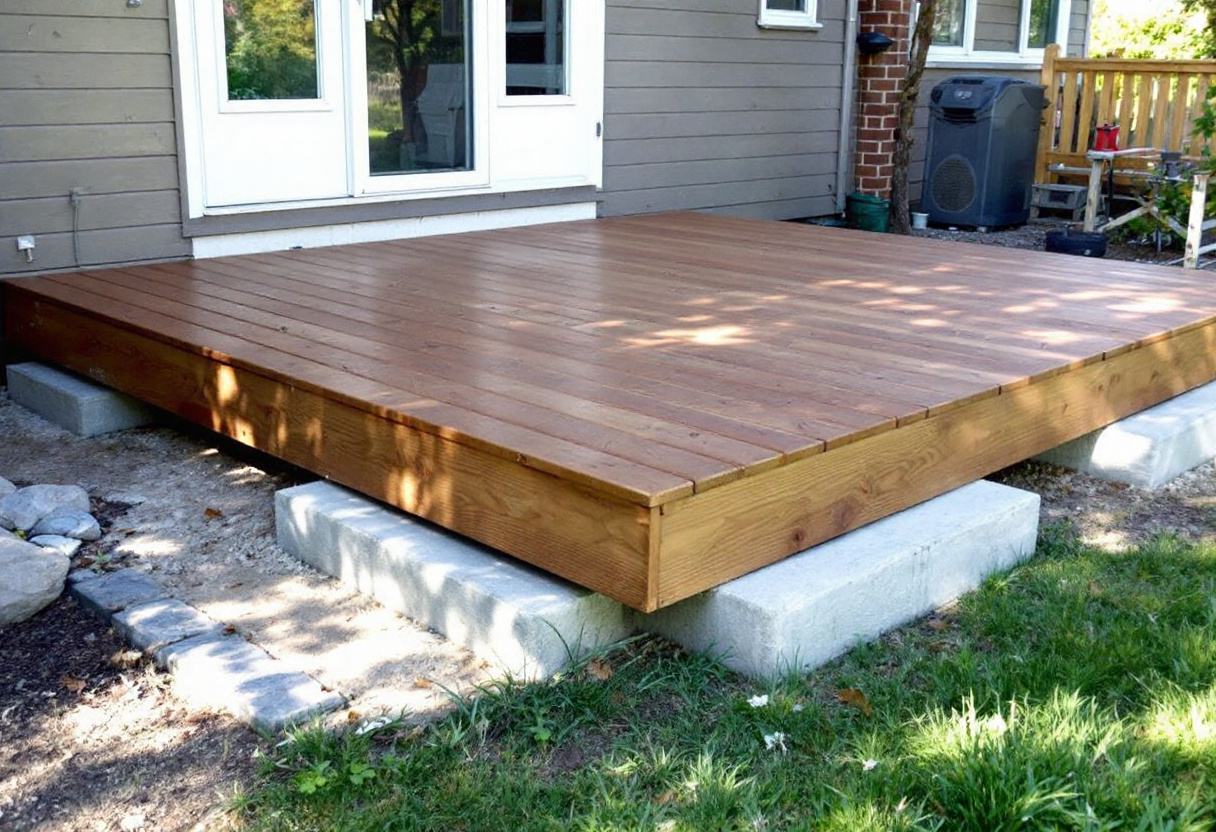 Guide d'installation d'une terrasse en bois sur parpaings