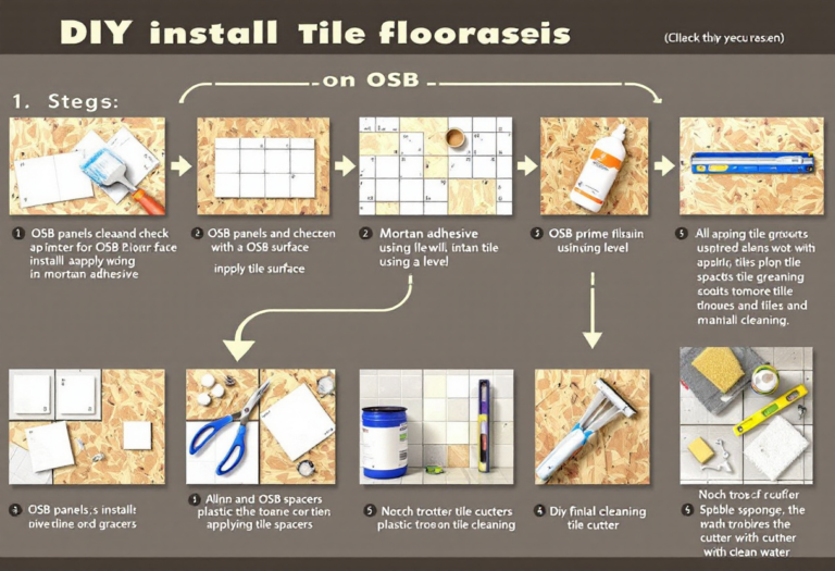 Guide pratique pour installer du carrelage sur panneau OSB